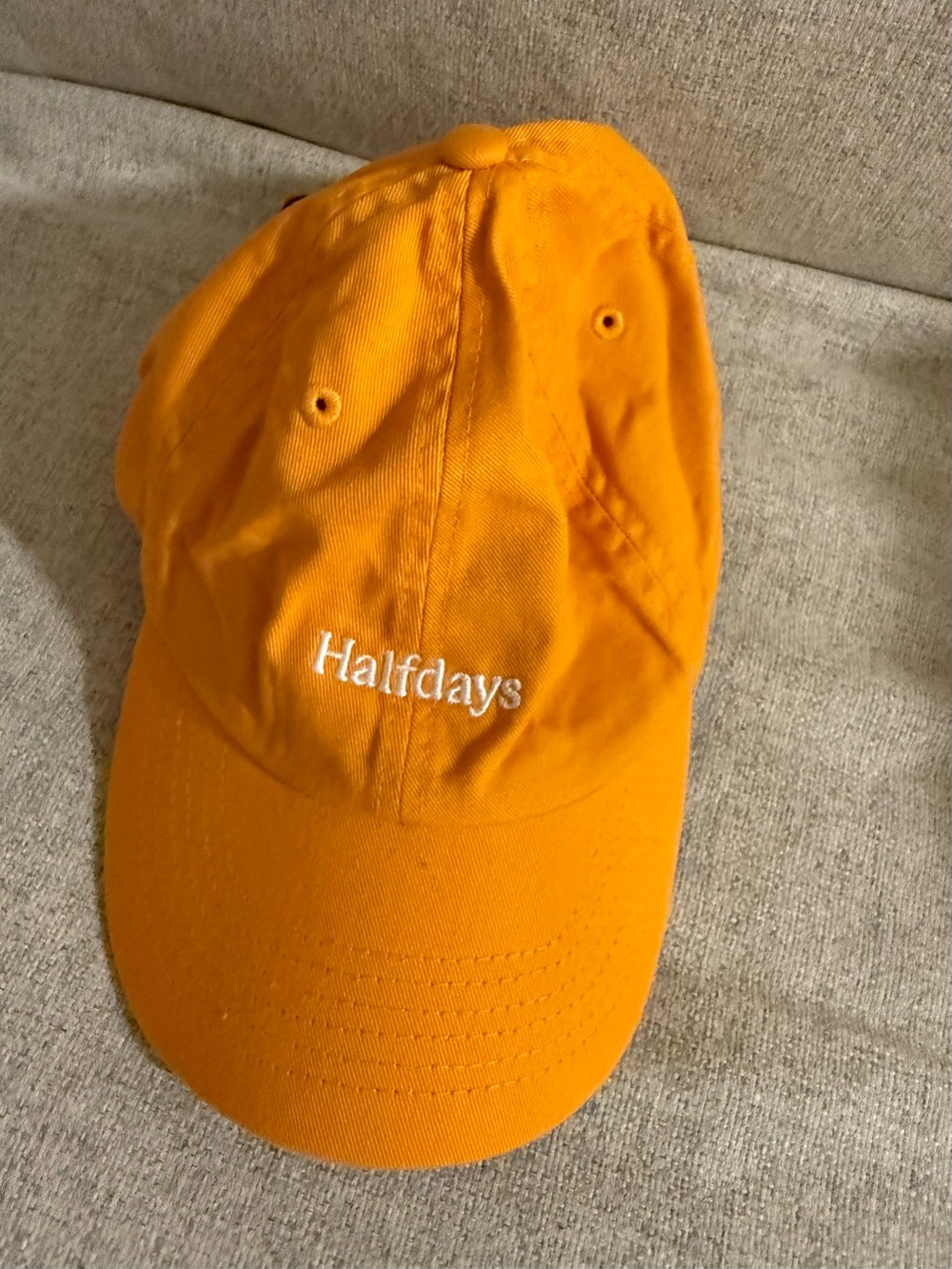 Halfdays Orange Baseball Cap
